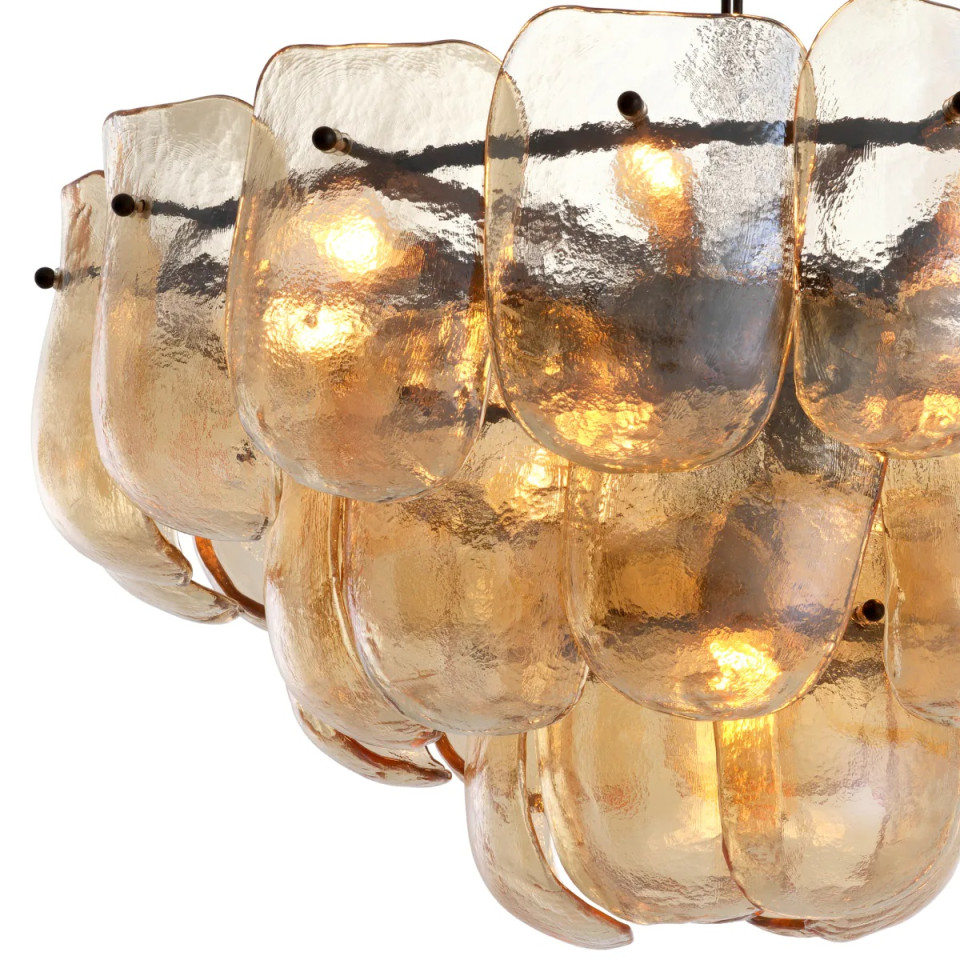 Gustave ljuskrona brons/champagneglas 75 cm