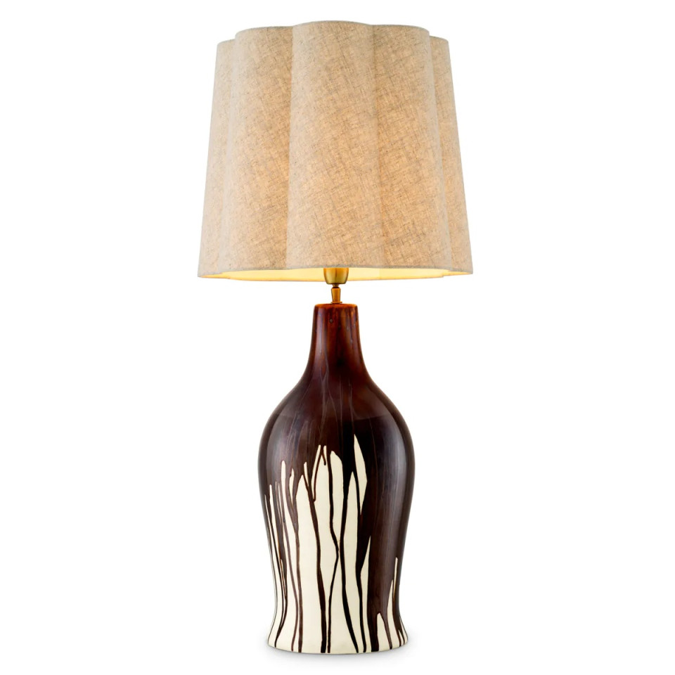Beatriz table lamp brown/vintage brass 97 cm