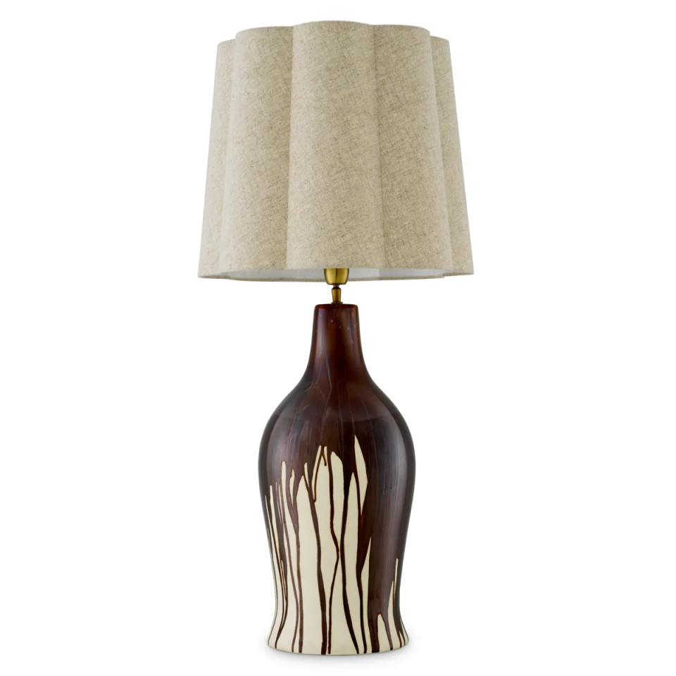 Beatriz table lamp brown/vintage brass 97 cm