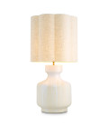 Lorena bordslampa vit/vintage mässing 86 cm Eichholtz Lorena bordslampa vit/vintage mässing 86 cm