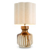 Lorena bordslampa brun/vintage mässing 86 cm Lorena bordslampa brun/vintage mässing 86 cm