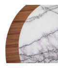 Presedio coffee table walnut veneer/marble 100 cm