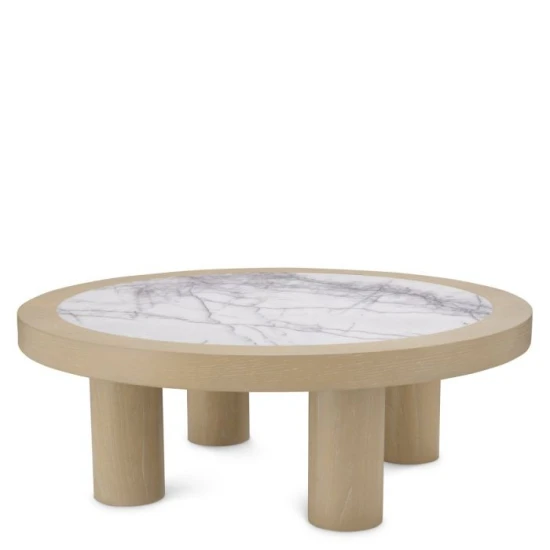 Presedio soffbord ek faner/marmor 100 cm