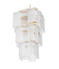 Giardano ljuskrona antik mässing/glas 63 cm