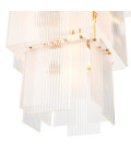 Giardano ljuskrona antik mässing/glas 63 cm