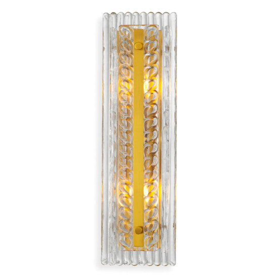 Luciene vägglampa antik mässing/glas 50 cm Luciene vägglampa antik mässing/glas 50 cm