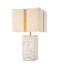 Division table lamp raku ceramic/crackled white 79 cm Eichholtz Division table lamp raku ceramic/crackled white 79 cm