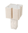Division table lamp raku ceramic/crackled white 79 cm Eichholtz Division table lamp raku ceramic/crackled white 79 cm