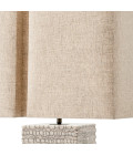 Division table lamp raku ceramic/crackled white 79 cm Eichholtz Division table lamp raku ceramic/crackled white 79 cm