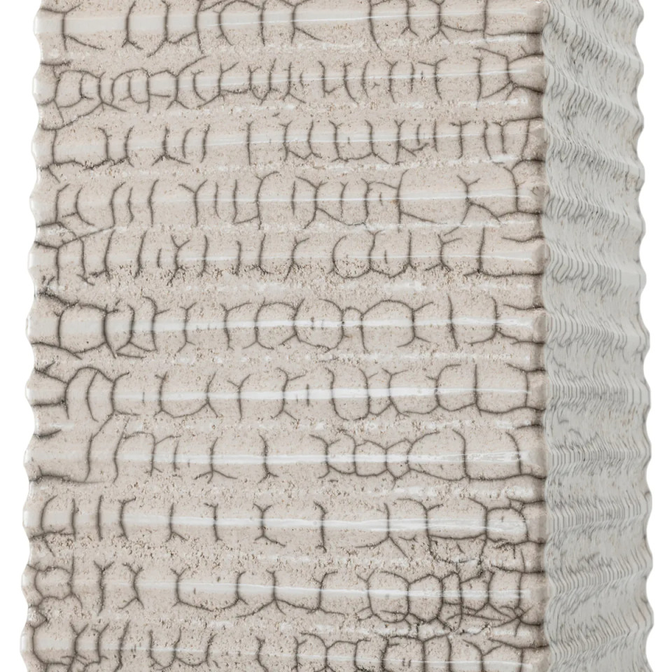 Division table lamp raku ceramic/crackled white 79 cm Eichholtz Division table lamp raku ceramic/crackled white 79 cm