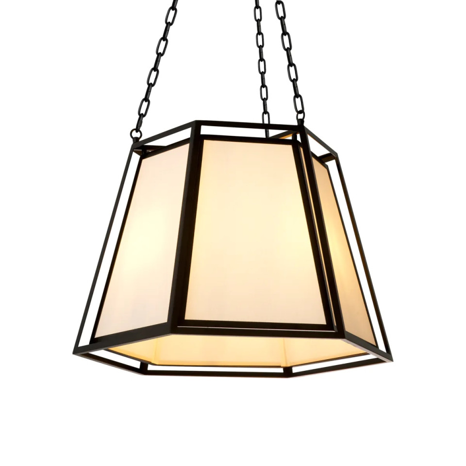 Moreno taklampa svart/benvit 60 cm