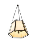 Moreno taklampa svart/benvit 60 cm