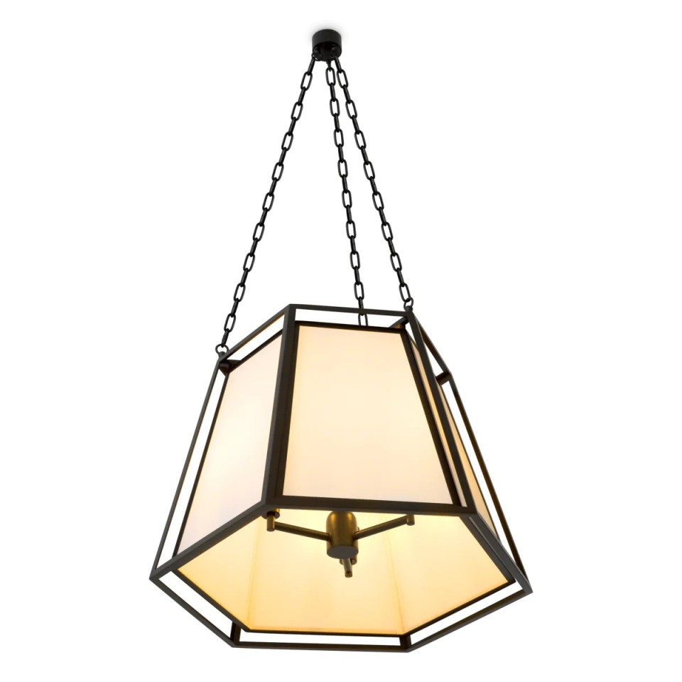 Moreno taklampa svart/benvit 60 cm