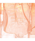 Solange ljuskrona antik mässing/rosa glas 85 cm Eichholtz Solange ljuskrona antik mässing/rosa glas 85 cm