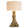 Banyan bordslampa vintage mässing 88 cm