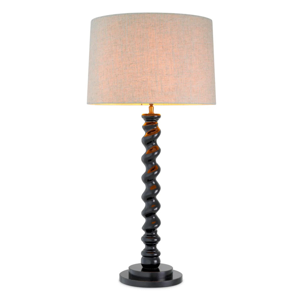 Massimo bordslampa piano svart/svart granit 81 cm Eichholtz Massimo bordslampa piano svart/svart granit 81 cm