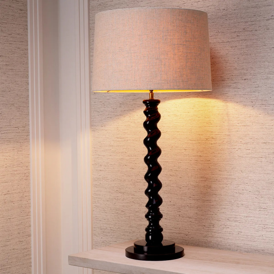 Massimo bordslampa piano svart/svart granit 81 cm Eichholtz Massimo bordslampa piano svart/svart granit 81 cm