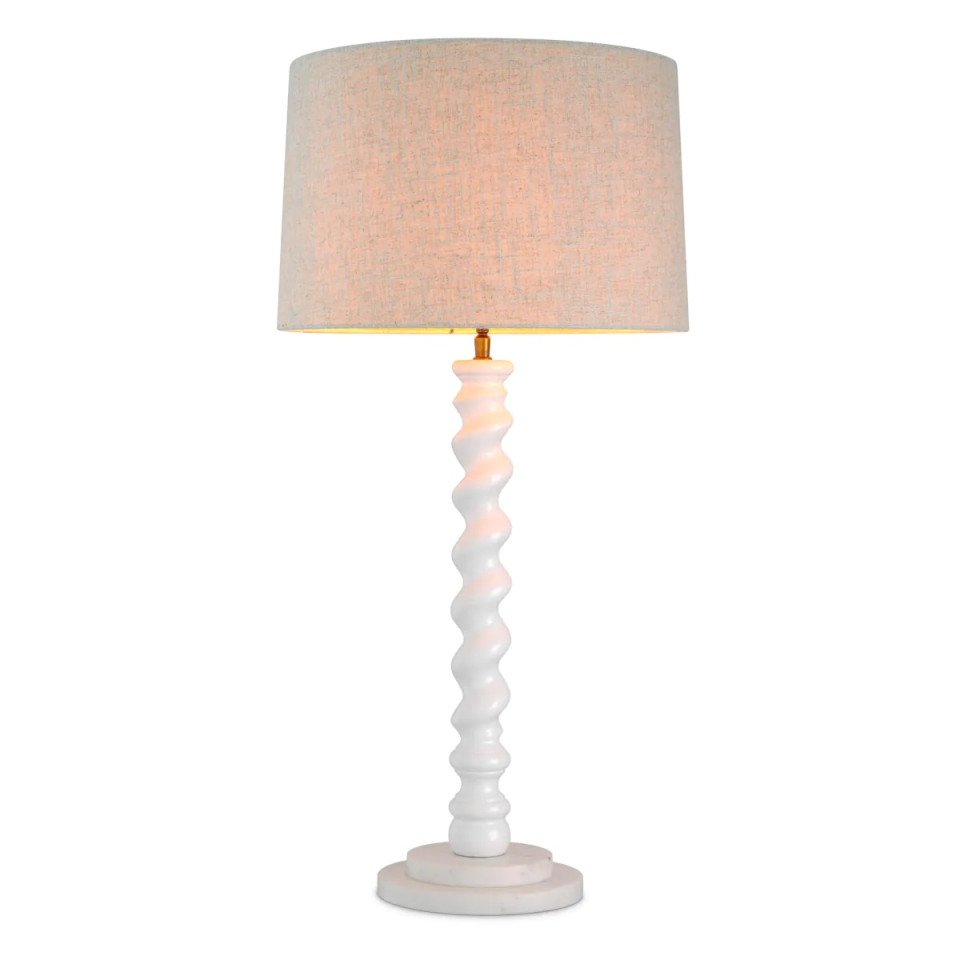Massimo bordslampa piano vit/vit marmor 81 cm Eichholtz Massimo bordslampa piano vit/vit marmor 81 cm