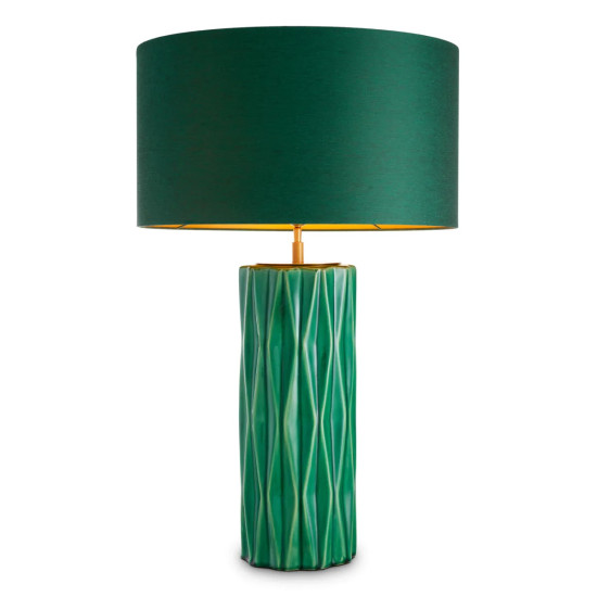 Amarello table lamp green/antique brass 88.5 cm Amarello table lamp green/antique brass 88.5 cm