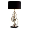 Bellamont bordslampa vintage mässing/svart 106 cm