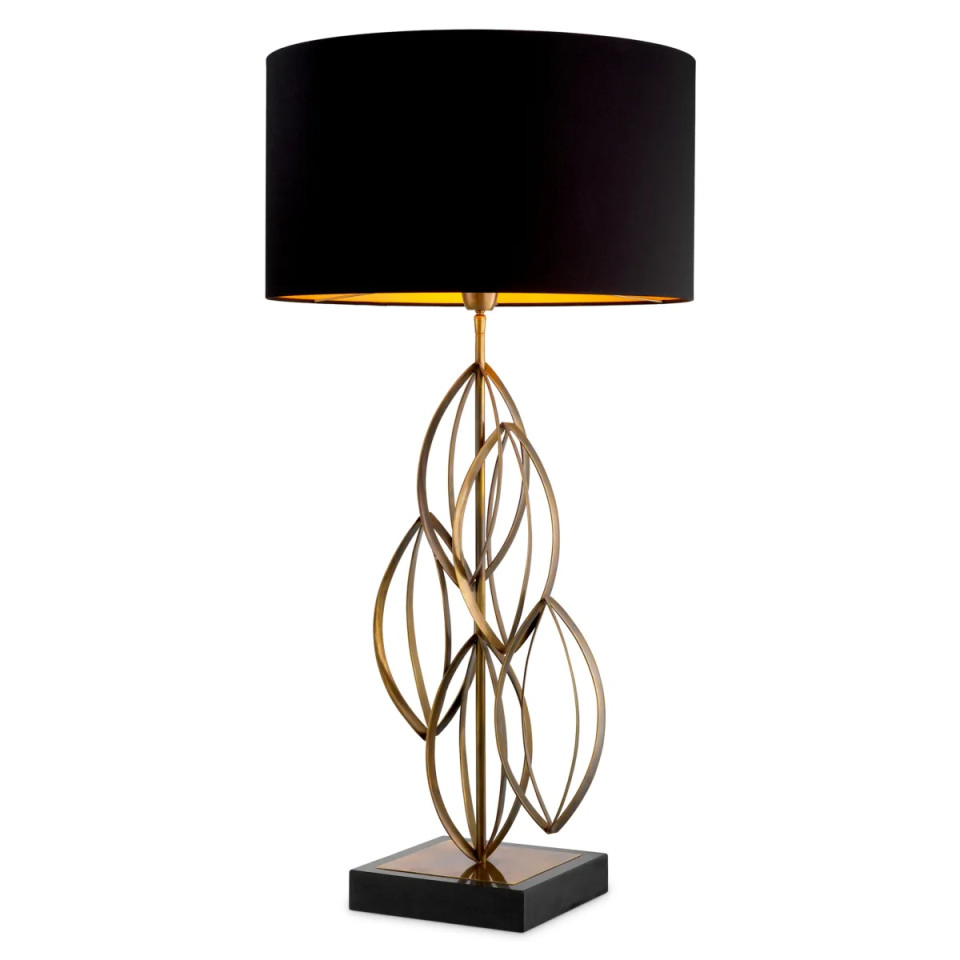 Bellamont table lamp vintage brass/black 106 cm