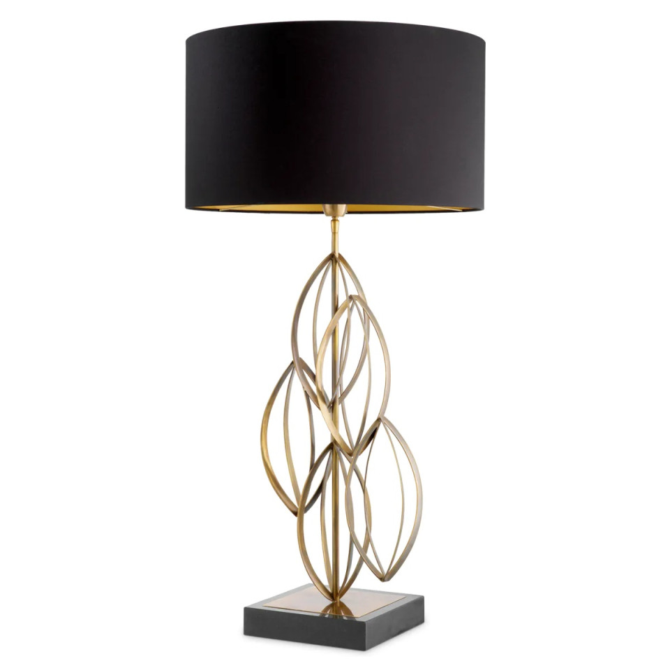 Bellamont table lamp vintage brass/black 106 cm
