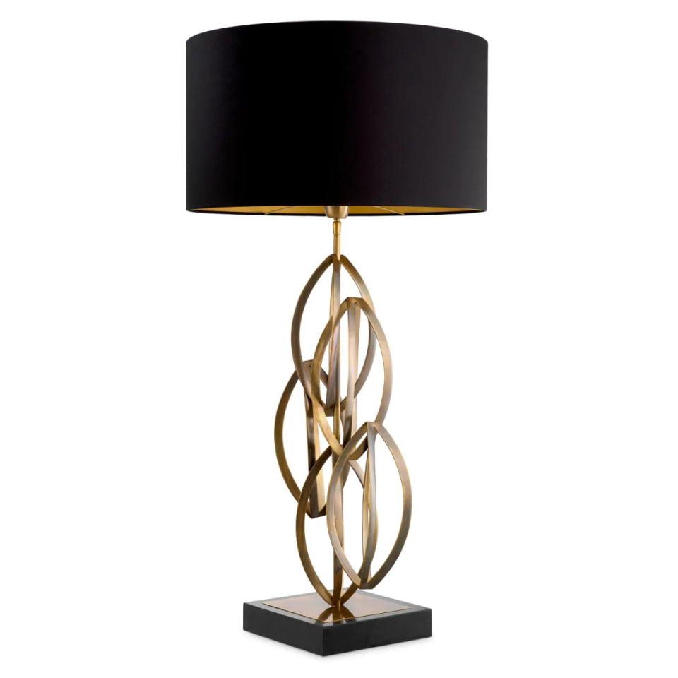 Bellamont table lamp vintage brass/black 106 cm