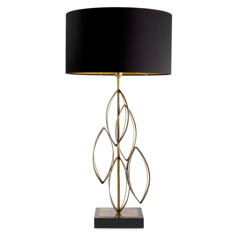 Bellamont table lamp vintage brass/black 106 cm