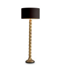 Costanza golvlampa vintage mässing/svart 164 cm