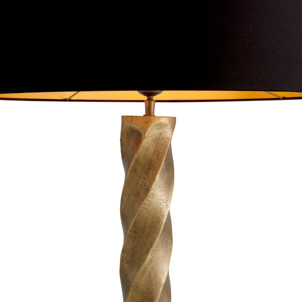 Costanza bordslampa vintage mässing/svart 98 cm Eichholtz Costanza bordslampa vintage mässing/svart 98 cm