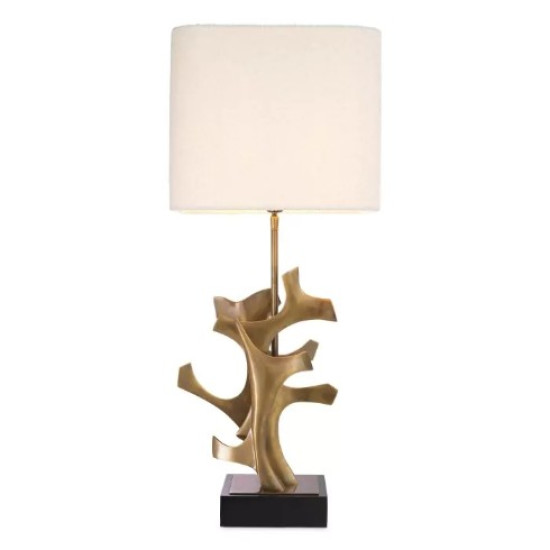 Agapé Bordslampa Mässing/Bouclé Skärm 85,5 cm