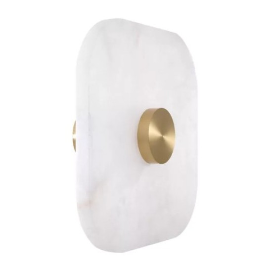 Aguaron Wall Lamp L Alabaster/Brass 35cm