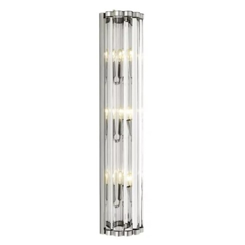 Amalfi Vägglampa Nickel/Glas 75cm