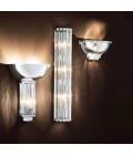 Amalfi Vägglampa Nickel/Glas 75cm