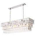 Amazone Chandelier Nickel/Glass 140cm