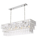 Amazone Chandelier Nickel/Glass 140cm