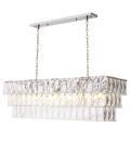 Amazone Chandelier Nickel/Glass 140cm