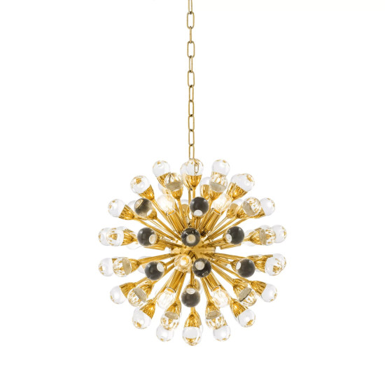 Anto Chandelier Gold/Glass 50cm