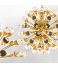 Anto Chandelier Gold/Glass 50cm