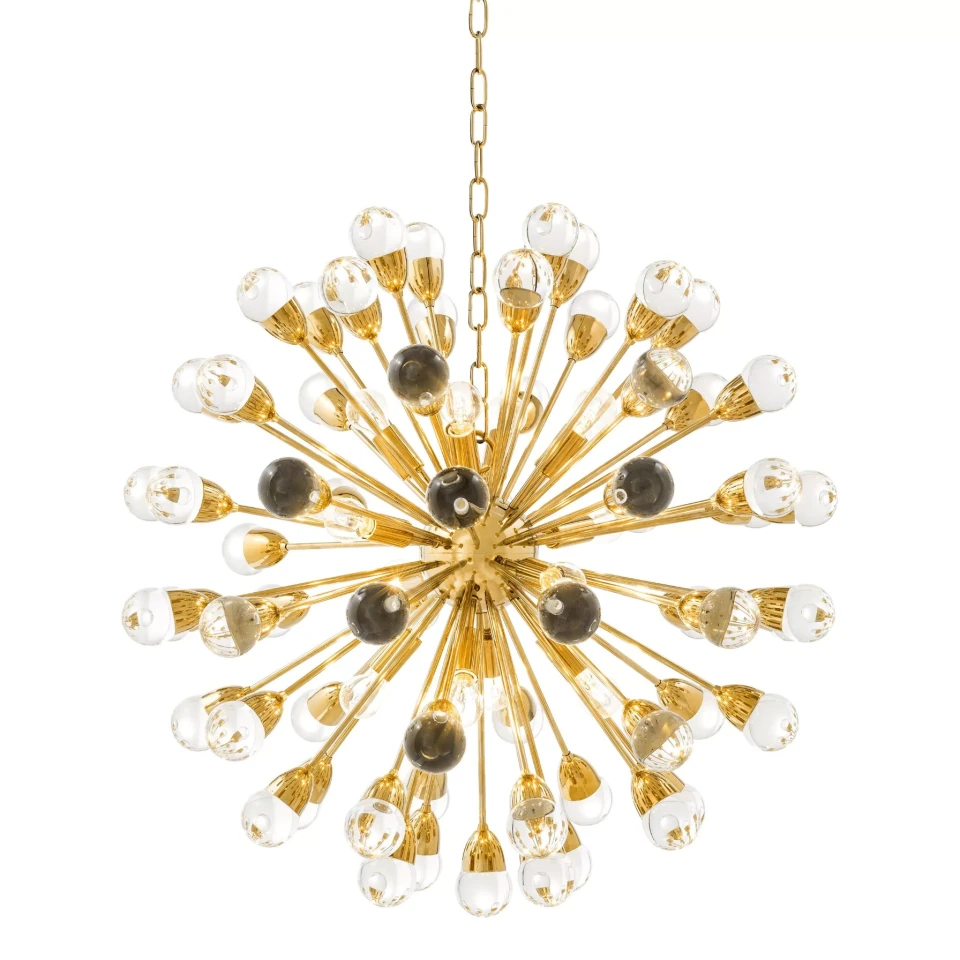 Anto Ljuskrona Guld/Glas 75cm
