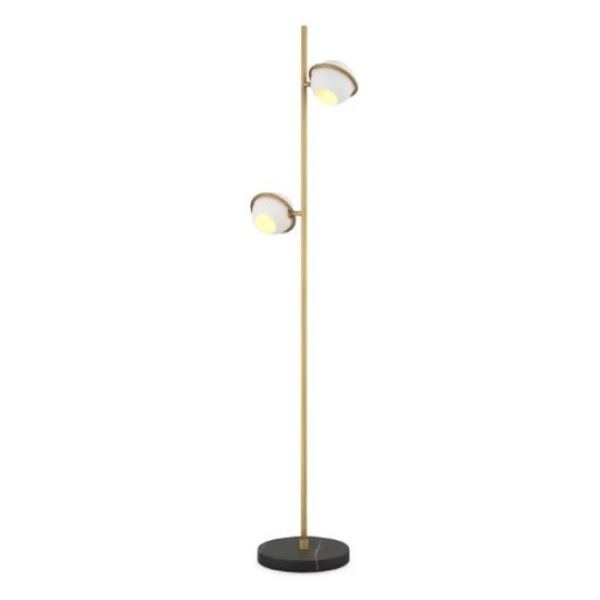 Aprillia Golvlampa Mässing/Vit 150 cm