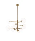 Argento Chandelier Brass/Glass 90cm
