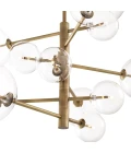 Argento Chandelier Brass/Glass 90cm