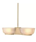 Artos Dubbel Taklampa Mässing/Glas 67,5cm