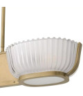 Artos Dubbel Taklampa Mässing/Glas 67,5cm
