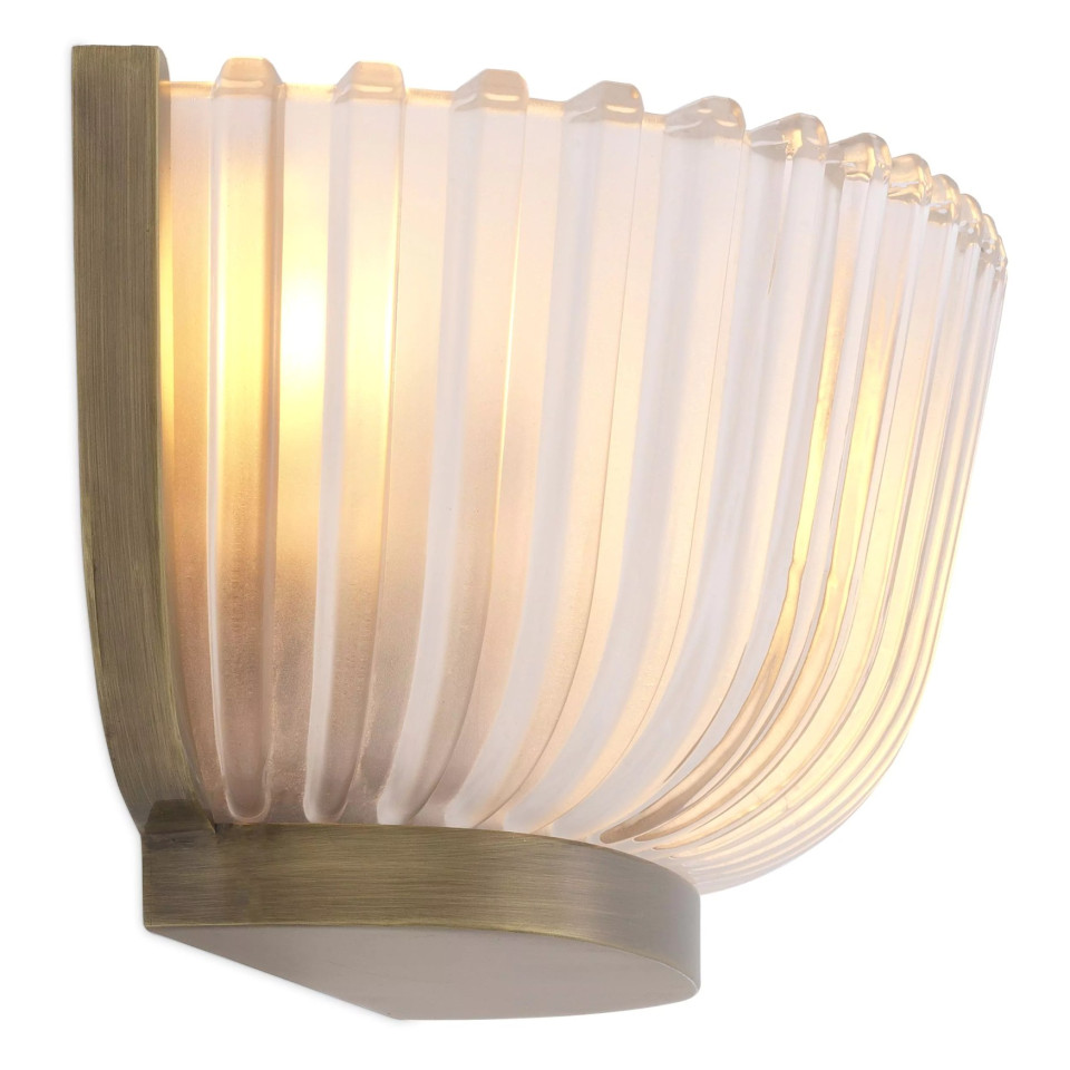 Artos Vägglampa Mässing/Glas 13cm