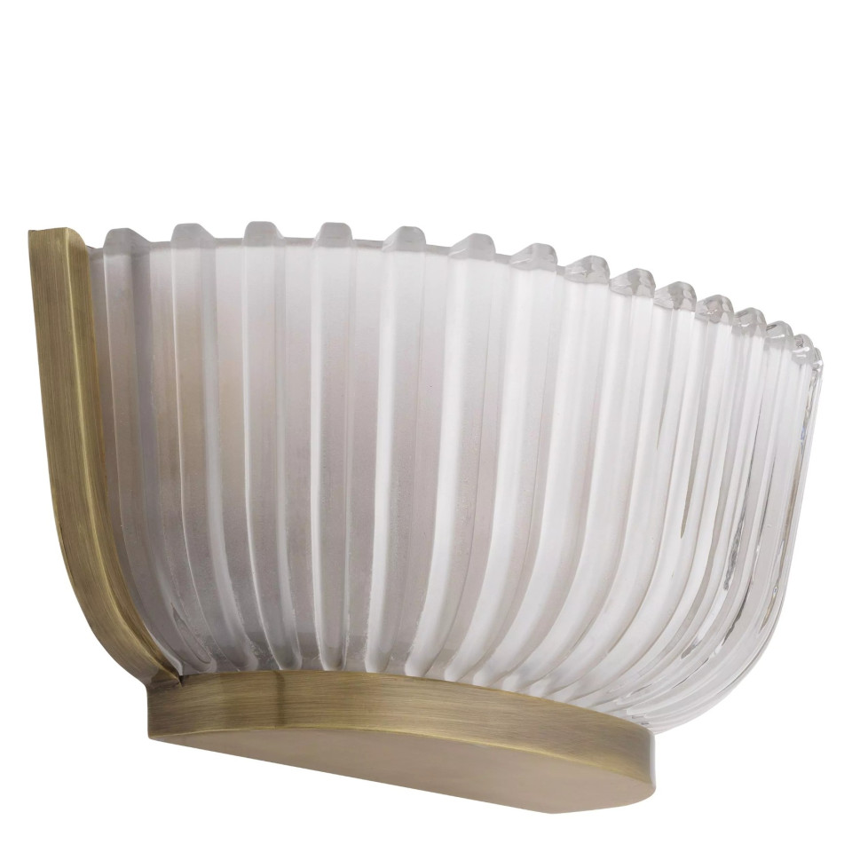 Artos Vägglampa Mässing/Glas 13cm