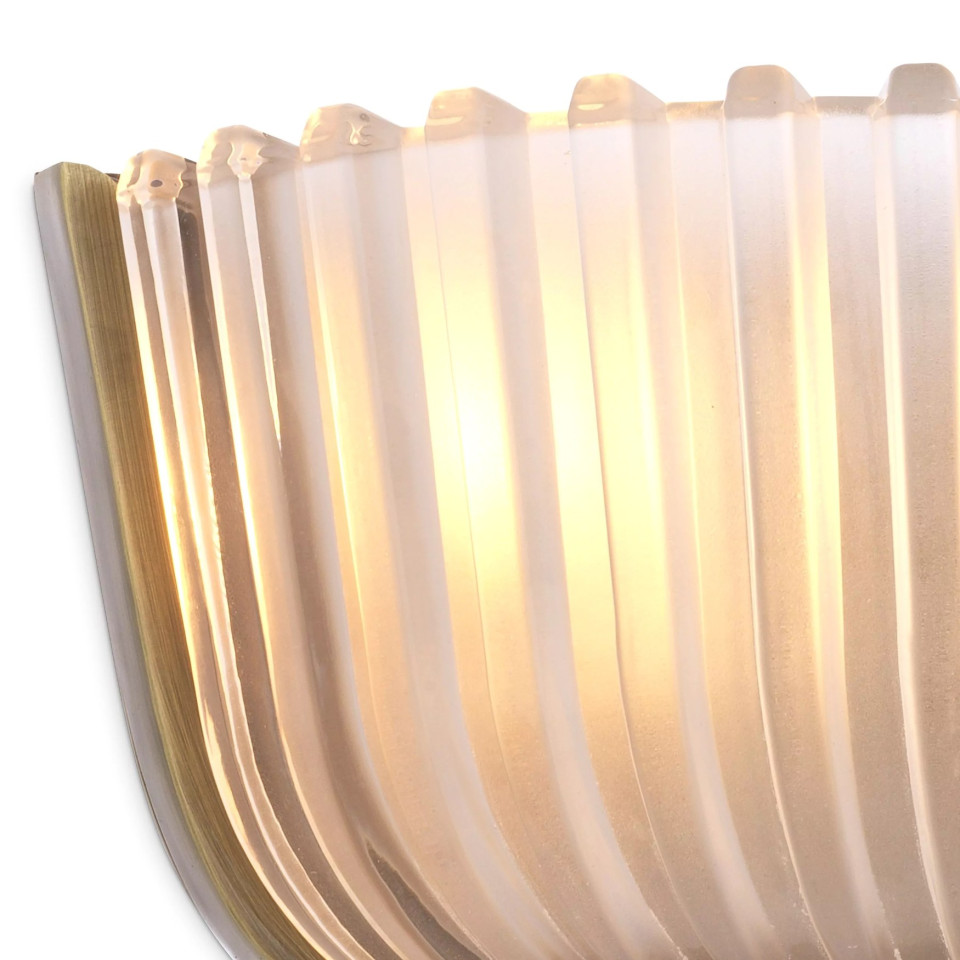 Artos Vägglampa Mässing/Glas 13cm