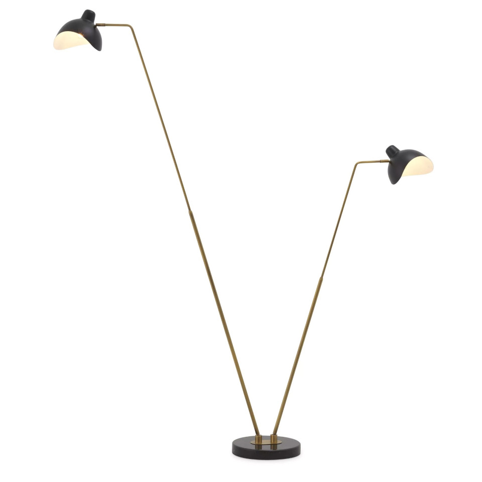 Asta Golvlampa Mässing/Marmor 205cm