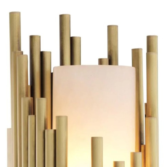 Bartoli Wall Lamp Brass/Alabaster 44.5cm